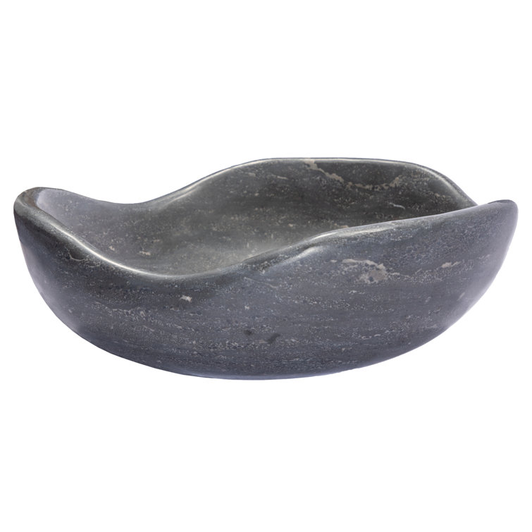 Eden 16'' Black Stone Freeform Vessel Sink