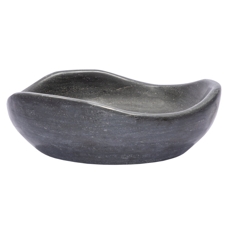Eden 16'' Black Stone Freeform Vessel Sink