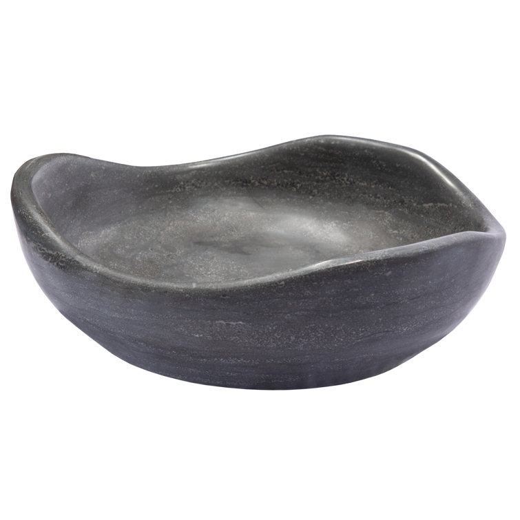 Eden 16'' Black Stone Freeform Vessel Sink