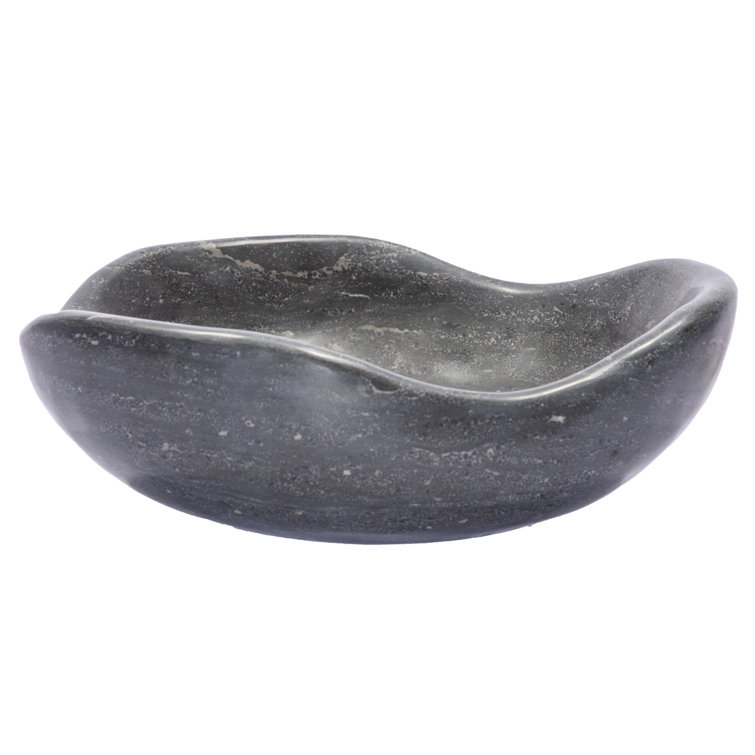 Eden 16'' Black Stone Freeform Vessel Sink