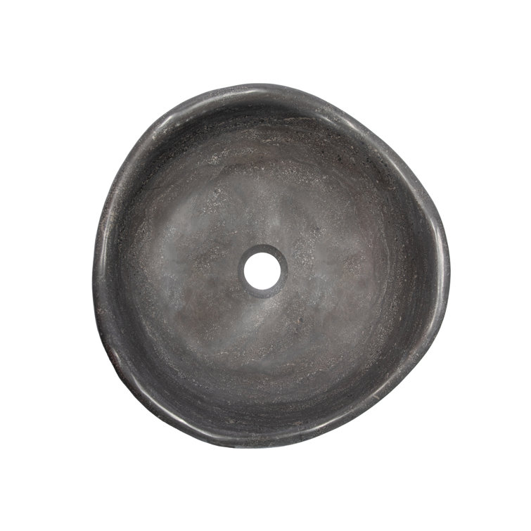 Eden 16'' Black Stone Freeform Vessel Sink