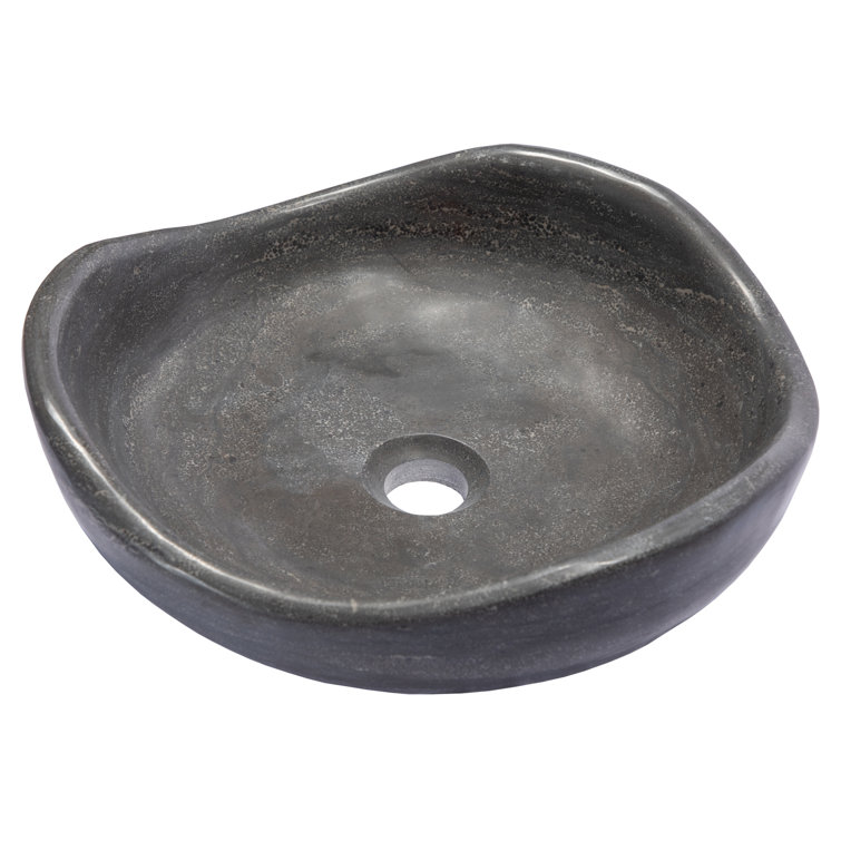 Eden 16'' Black Stone Freeform Vessel Sink