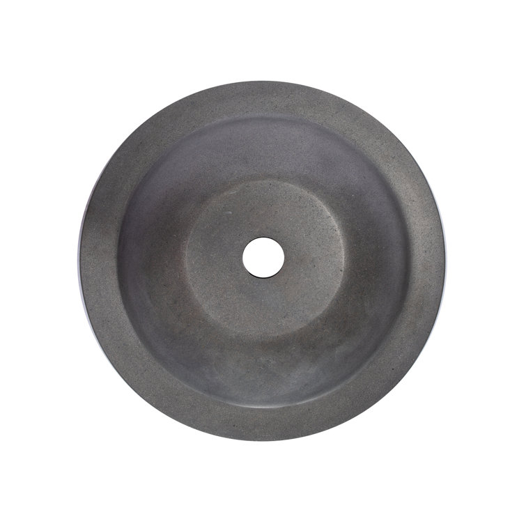 Eden 17'' Black Lava Stone Undermount Circular Sink