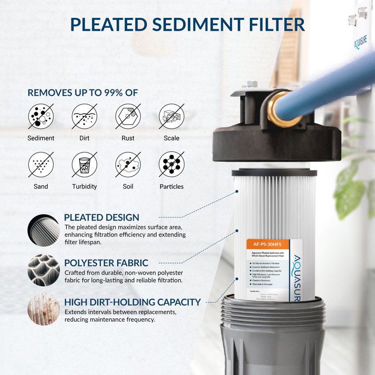 Aquasure 64,000 Grain Black Reinforced Fiberglass Water Softener System