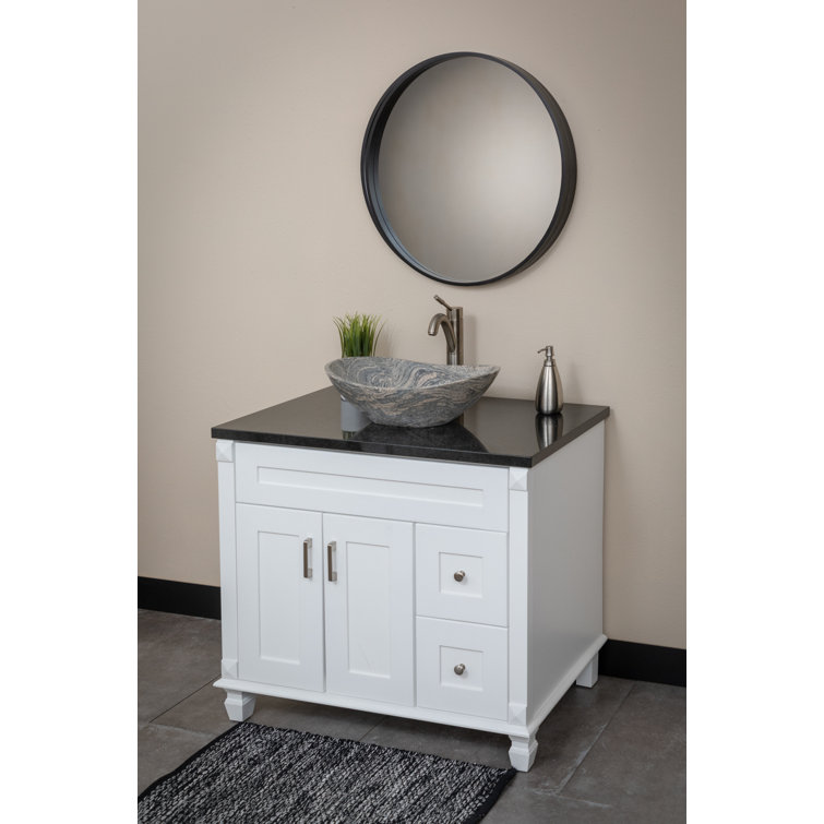 Juparana Granite 20'' Oval Vessel Bathroom Sink