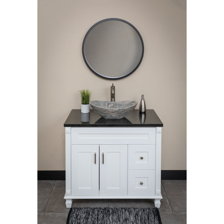 Juparana Granite 20'' Oval Vessel Bathroom Sink