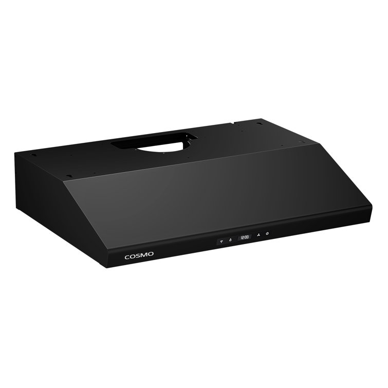 30-Inch Matte Black Stainless Steel Under Cabinet Range Hood