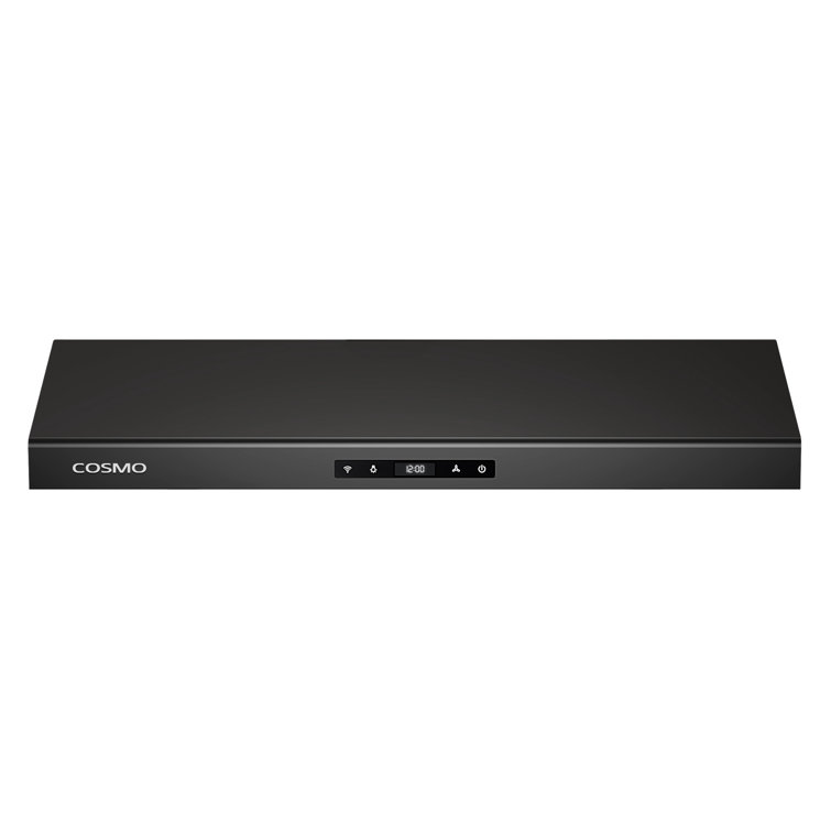 30-Inch Matte Black Stainless Steel Under Cabinet Range Hood