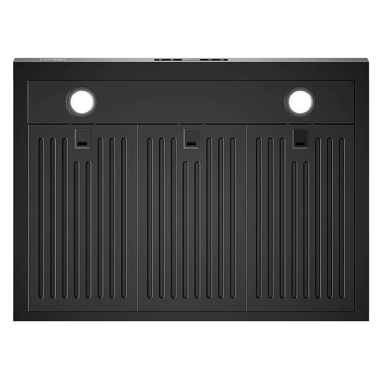 30-Inch Matte Black Stainless Steel Under Cabinet Range Hood
