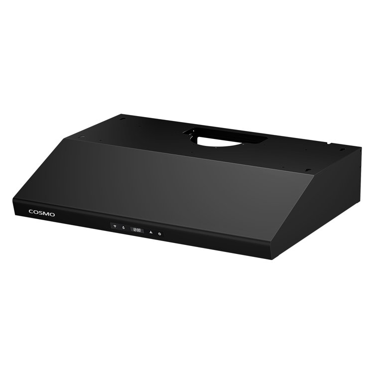 30-Inch Matte Black Stainless Steel Under Cabinet Range Hood