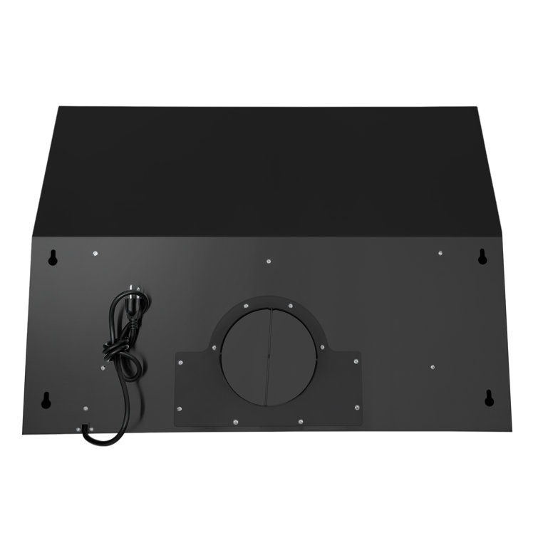 30-Inch Matte Black Stainless Steel Under Cabinet Range Hood