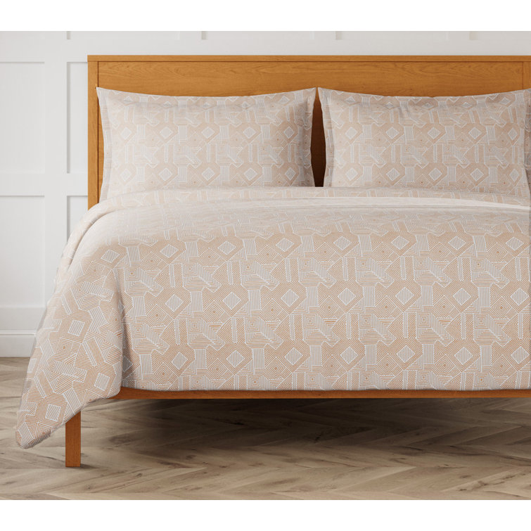 King Ash Cotton Duvet Cover Set with Shams