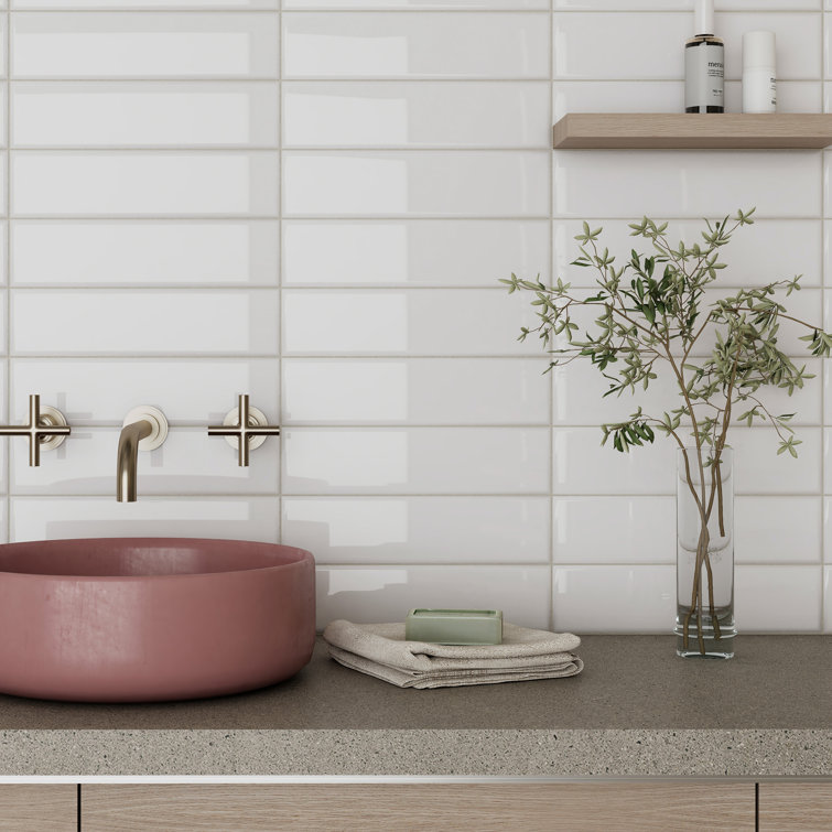 White Gloss 3x12 Ceramic Subway Wall Tile