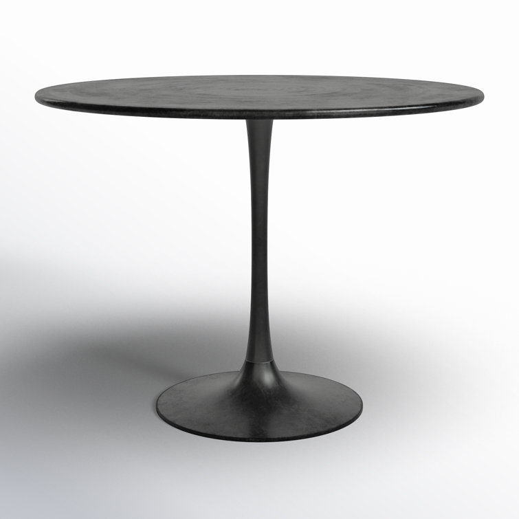 Bolton Round Black Iron Dining Table