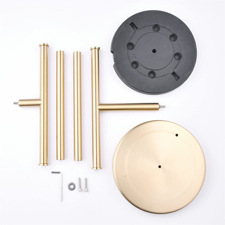 Brushed Gold Stainless Steel Double Towel Stand