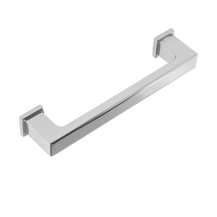 Chelsey 4-inch Polished Nickel Modern Bar Pull with Mounting Hardware
