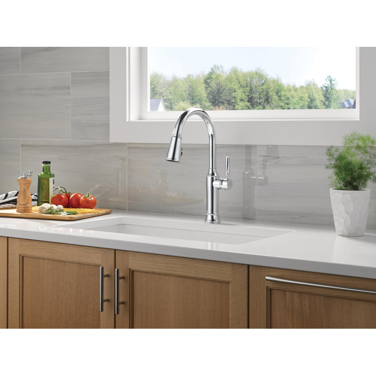 Renaldi Chrome Pull Down Kitchen Faucet with Spray