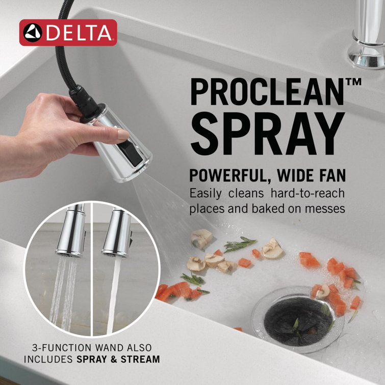 Renaldi Chrome Pull Down Kitchen Faucet with Spray