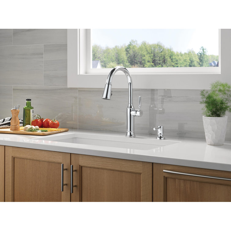 Renaldi Chrome Pull Down Kitchen Faucet with Spray