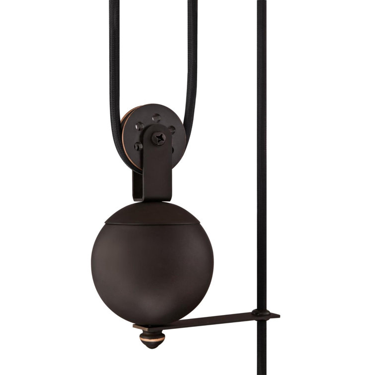 Oil Rubbed Bronze Mini Pulley Pendant Light