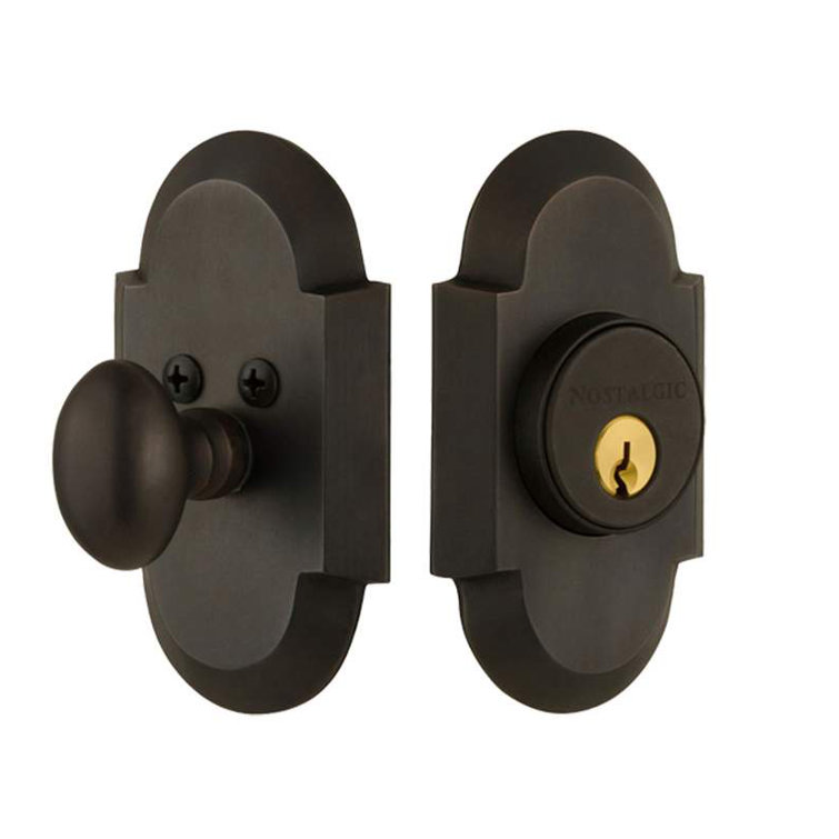 Oil-Rubbed Bronze Universal Handing Keyed Deadbolt