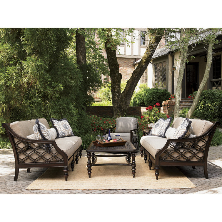 Royal Kahala Dark Brown Mahogany Rectangular Cocktail Table