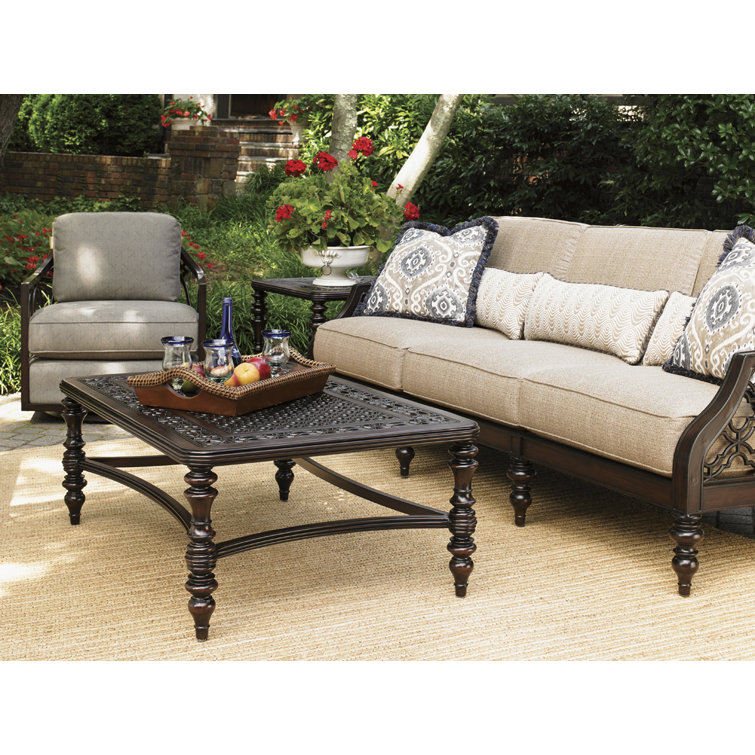 Royal Kahala Dark Brown Mahogany Rectangular Cocktail Table