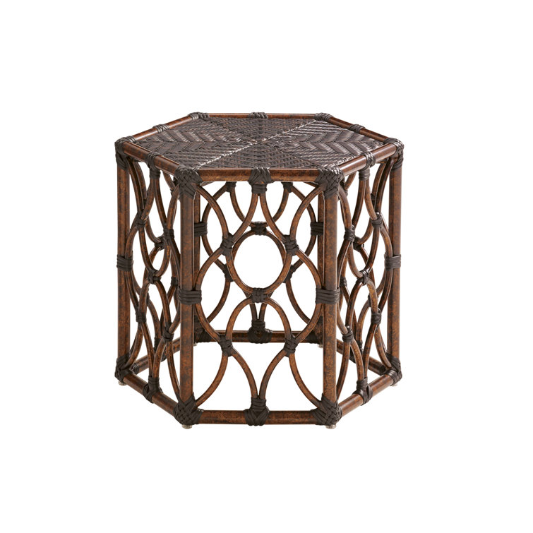 Royal Kahala Tortoise Shell Finish Hexagonal Bunching Table