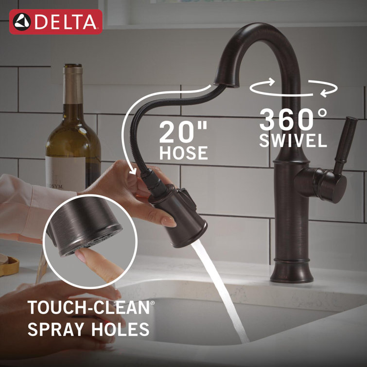 Renaldi Oil-Rubbed Bronze Pull-Out Spray Bar Faucet