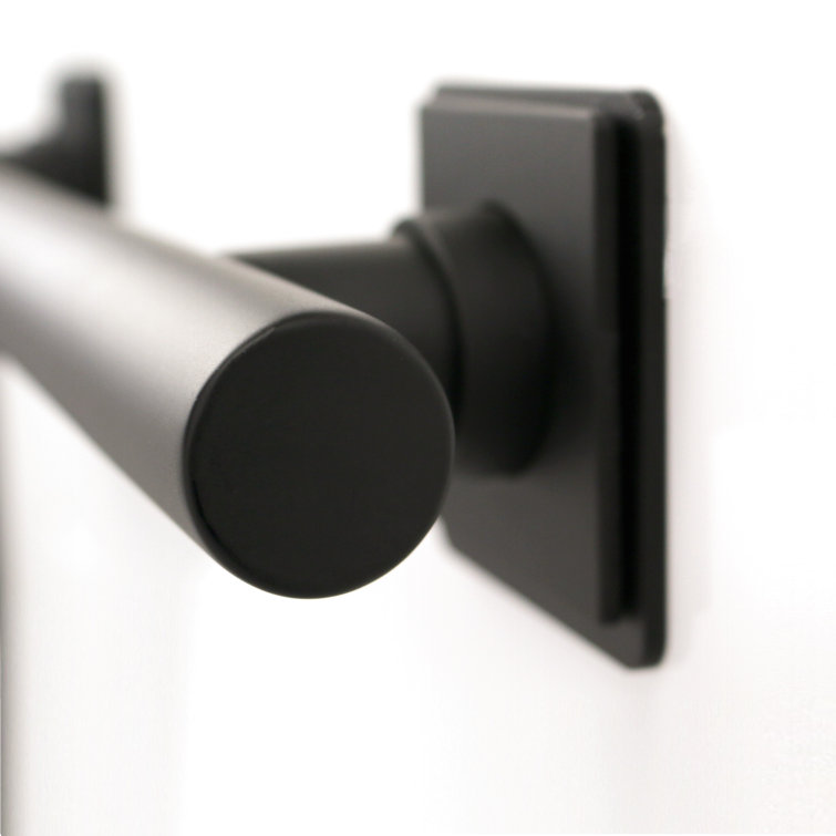 12-inch Matte Black Stainless Steel Wall Mounted Grab Bar