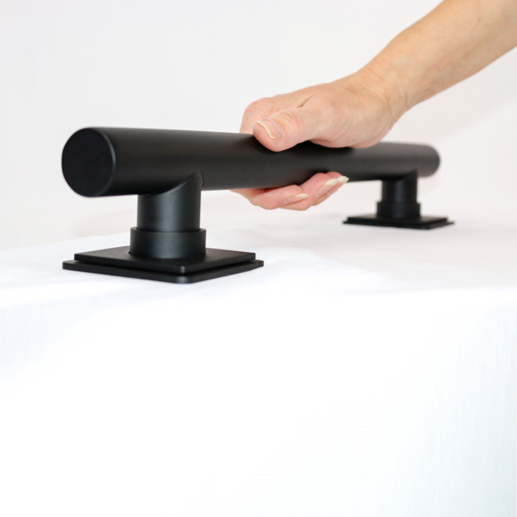 12-inch Matte Black Stainless Steel Wall Mounted Grab Bar