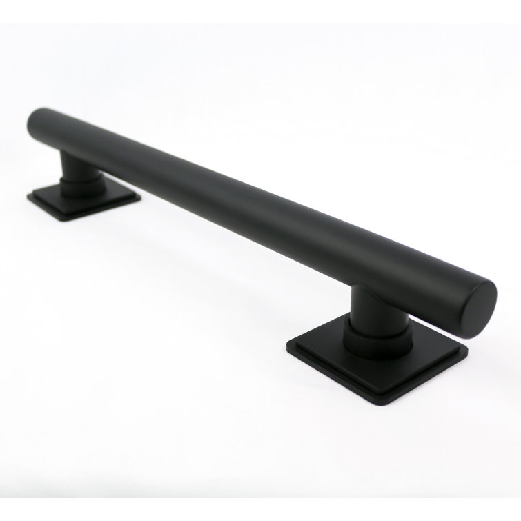 12-inch Matte Black Stainless Steel Wall Mounted Grab Bar
