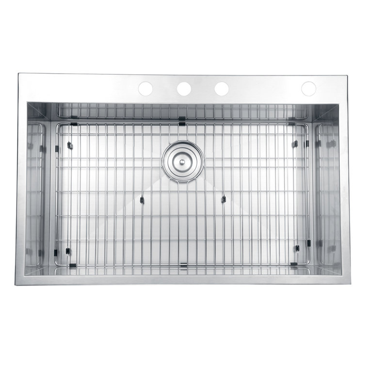 Ruvati 33 x 22 Inch Stainless Steel Drop-In Kitchen Sink