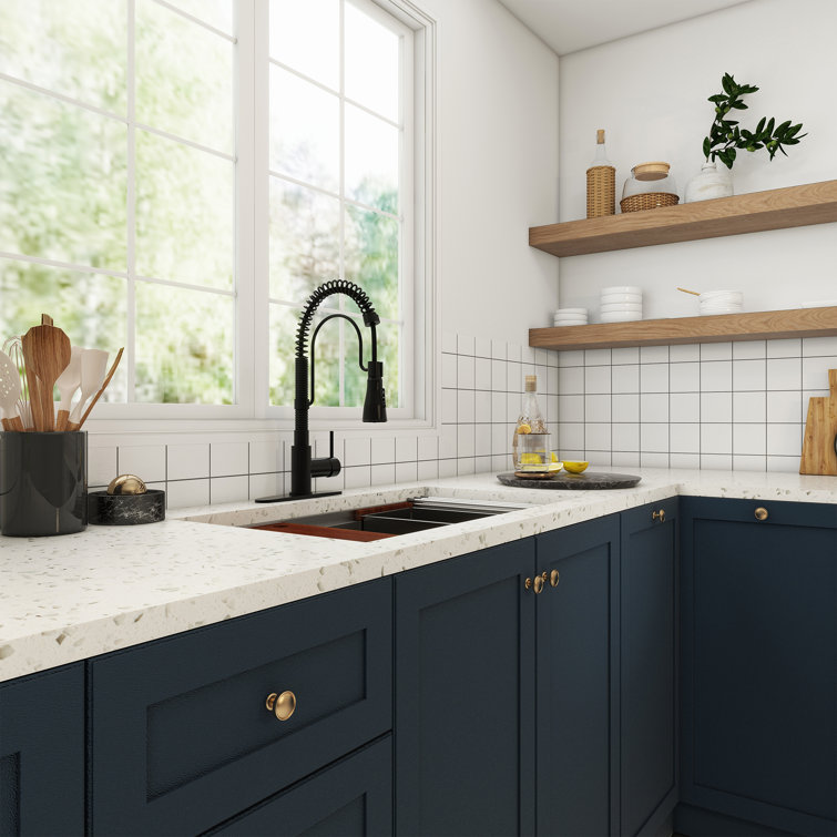 32'' Stainless Steel Undermount Kitchen Sink with Matte Black Faucet