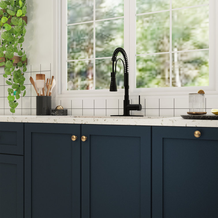 32'' Stainless Steel Undermount Kitchen Sink with Matte Black Faucet