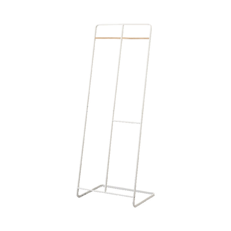 White 2-Level Coat Rack with Umbrella Stand