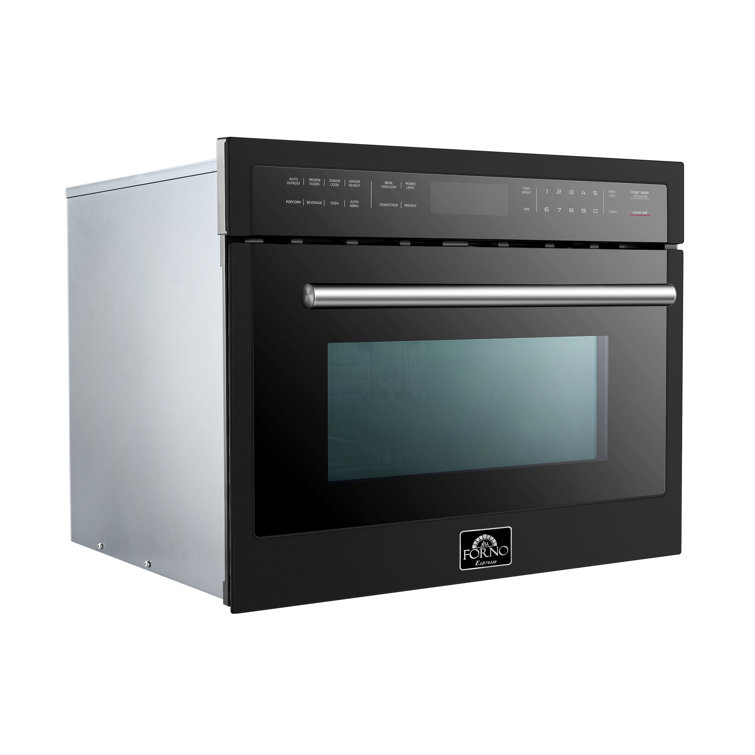 Oliena Black Stainless Steel 24-Inch Microwave Convection Oven Combo