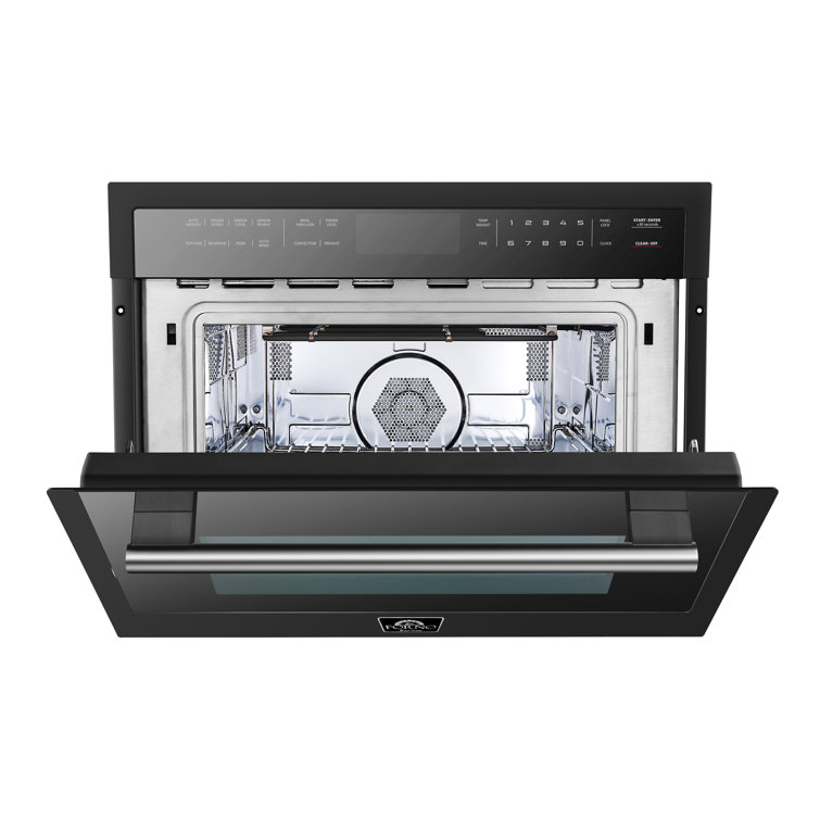 Oliena Black Stainless Steel 24-Inch Microwave Convection Oven Combo