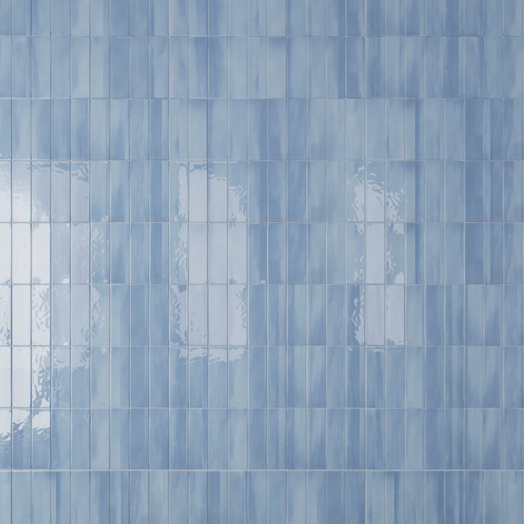 Sky Blue Glossy Porcelain 12x24 Rectified Tile
