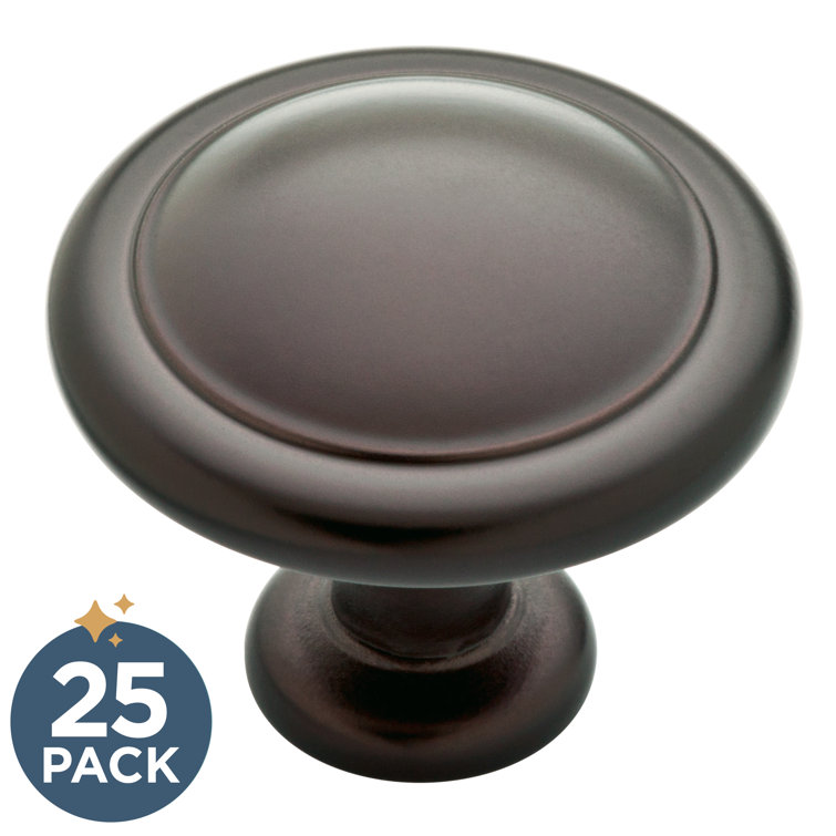 Oil Rubbed Bronze Round Cabinet Knob Multipack