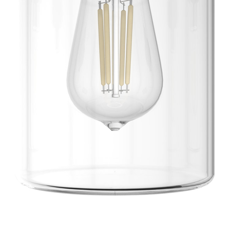Onyx Bengal Rustic 3-Light LED Jar Pendant with Clear Glass Shades