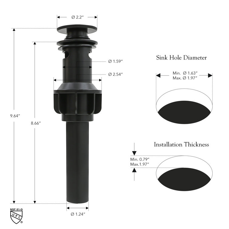 Matte Black Stainless Steel Single Handle Bathroom Faucet