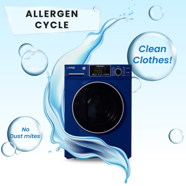 Blue 1.9 cu. ft. Electric Smart Washer-Dryer Combo