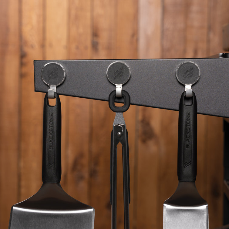 Blackstone Gray Stainless Steel Griddle Tool Holder Set