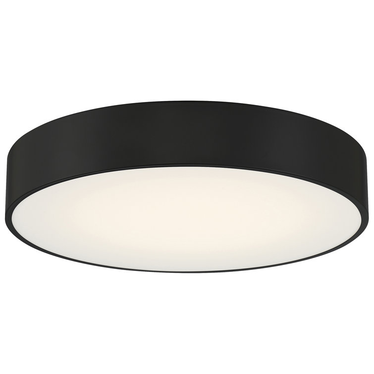 Kymera Black and White LED Flush Mount Light