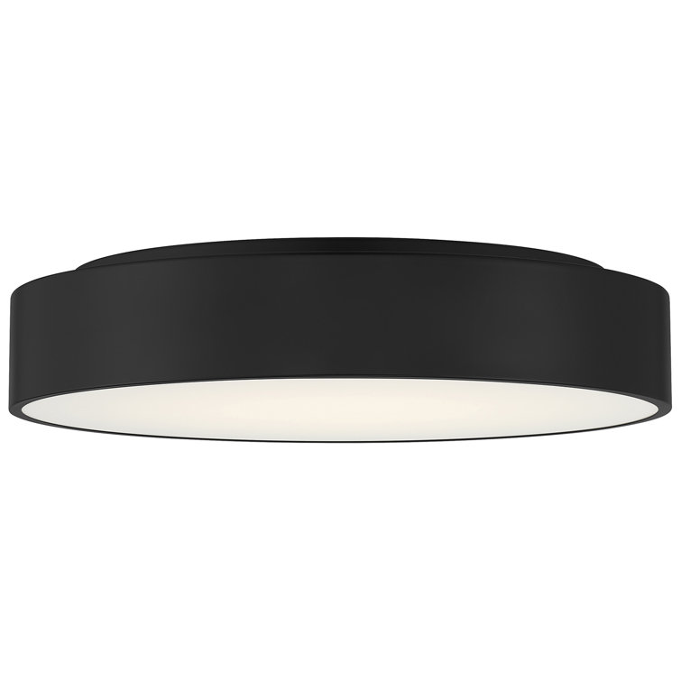 Kymera Black and White LED Flush Mount Light