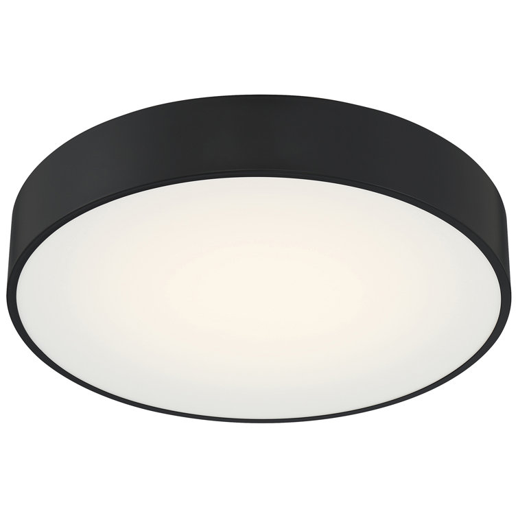 Kymera Black and White LED Flush Mount Light
