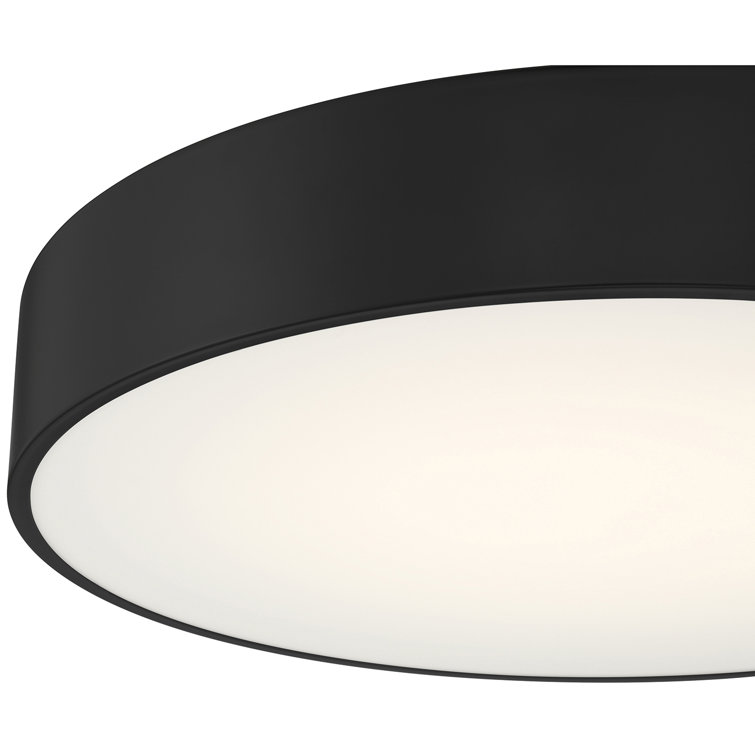 Kymera Black and White LED Flush Mount Light