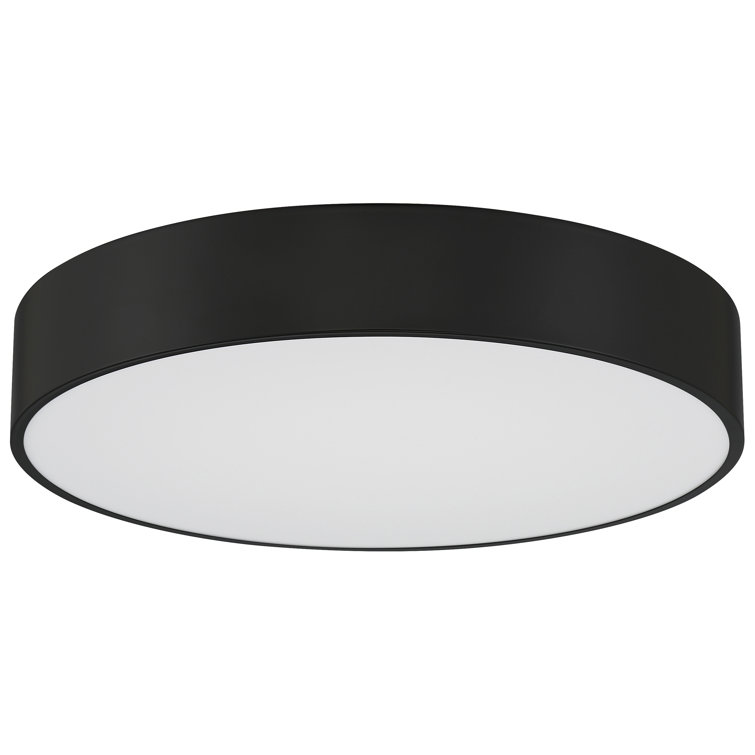 Kymera Black and White LED Flush Mount Light