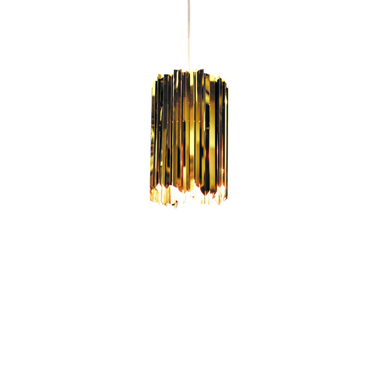 Polished Brass Crystal Facet 2-Light Statement Sconce